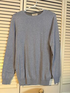 Light Gray Crewneck Sweater - Springfield Casual Knit